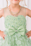 Dusty Pink Hi-Low Girls Party Dress | Blush Collection
