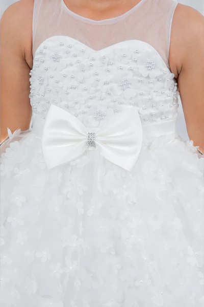 Dusty Pink Hi-Low Girls Party Dress | Blush Collection