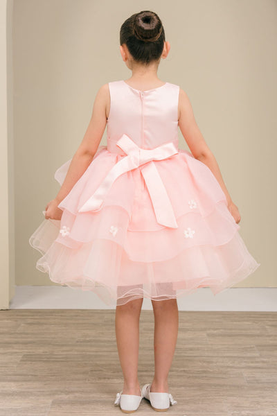 Girls Blue Floral Pageant Dress – Marisella Bloom