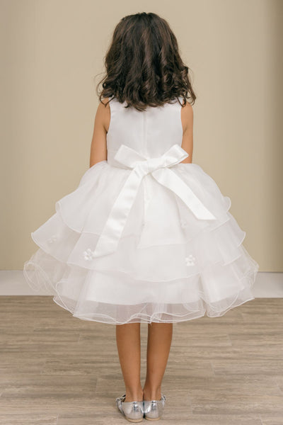 Girls Blue Floral Pageant Dress – Marisella Bloom