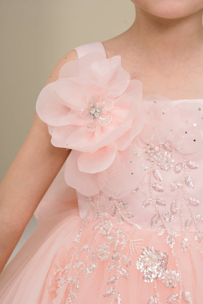 Girls Blush Flower Girl Dress – Celestina