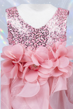 Sequin Ruffle Girls Pageant Dress | Birthday & Party Gown