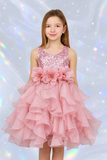 Sequin Ruffle Girls Pageant Dress | Birthday & Party Gown