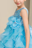 Sequin Ruffle Girls Pageant Dress | Birthday & Party Gown