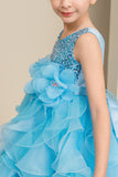 Sequin Ruffle Girls Pageant Dress | Birthday & Party Gown