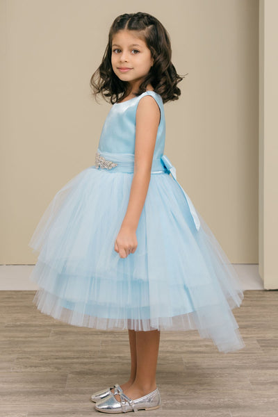 Elara Sky Special Occasion Dress for Girls