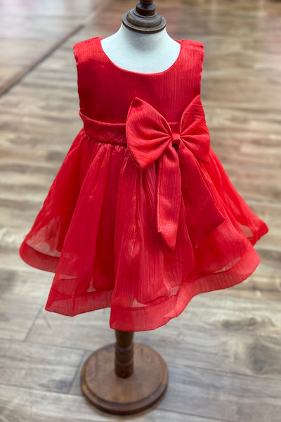 Baby Bow Party Dress for Birthday & Special Occasion