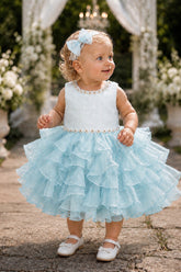 Baby Girls Ruffle Pageant Dress | Blush Collection