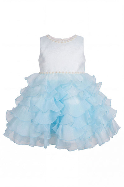 Baby Girls Ruffle Pageant Dress | Blush Collection
