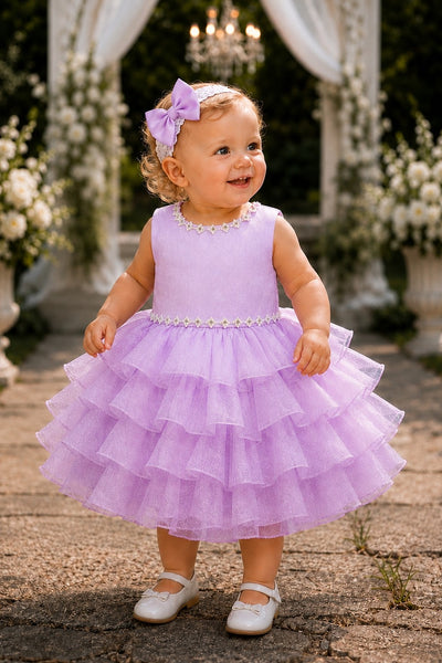 Baby Girls Ruffle Pageant Dress | Blush Collection
