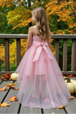 Blush Hi-Low Girls Pageant Dress | Communion & Party