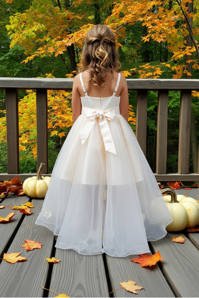 Blush Hi-Low Girls Pageant Dress | Communion & Party