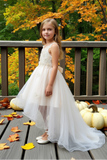 Blush Hi-Low Girls Pageant Dress | Communion & Party