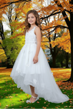 Blush Hi-Low Girls Pageant Dress | Communion & Party
