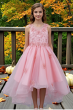 Blush Hi-Low Girls Pageant Dress | Communion & Party