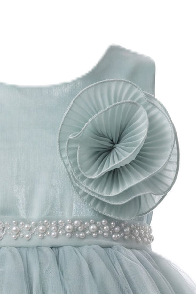 Baby Flower Girl & Pageant Dress with Ruffle Hem