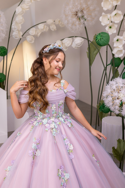 Floral Ombre Girls Pageant Gown | Fashion Couture
