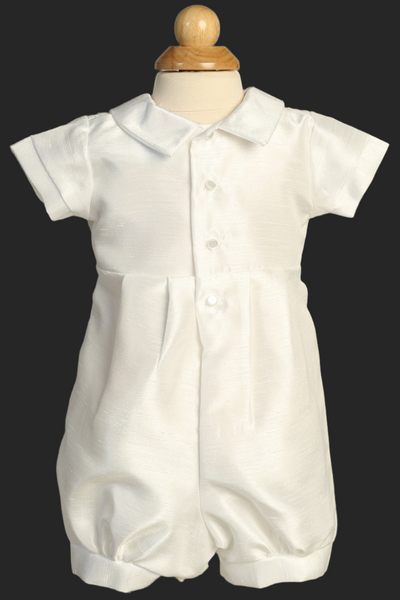 Ezra Boys Christening Romper Outfit | Blush Kids