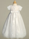 Amelia Grace Christening Gown – Elegant Baptism Dress for Babies