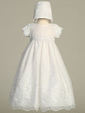 Amelia Grace Christening Gown – Elegant Baptism Dress for Babies