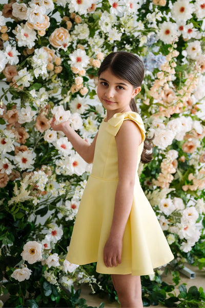 Teter Warm Couture Yellow Girls Party Dress – Solenne