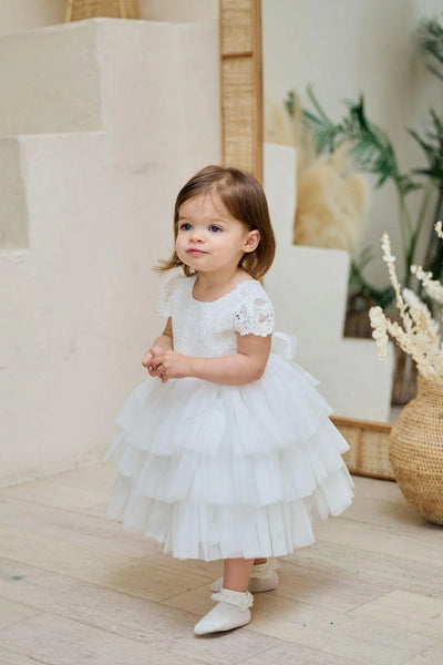 Rebekah Tulle Flower Girl Dress – Baby to Toddler Sizes