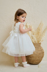 Teter Warm Couture 3D Lace Tulle Special Occasion Baptism Christening Dress