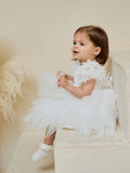 The Annalisa Girls Lace Short Christening Party Dress