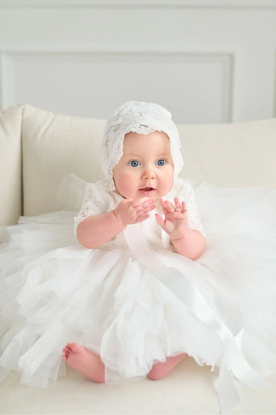 Elowen Grace Christening Gown – Baby Girl Baptism Dress