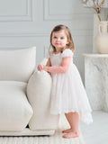 Lilienne Lace Baby Dress – Off White Hi Lo Dress for Special Occasion