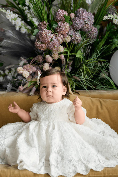 Luxurious Lace Christening Couture & After Party Dress