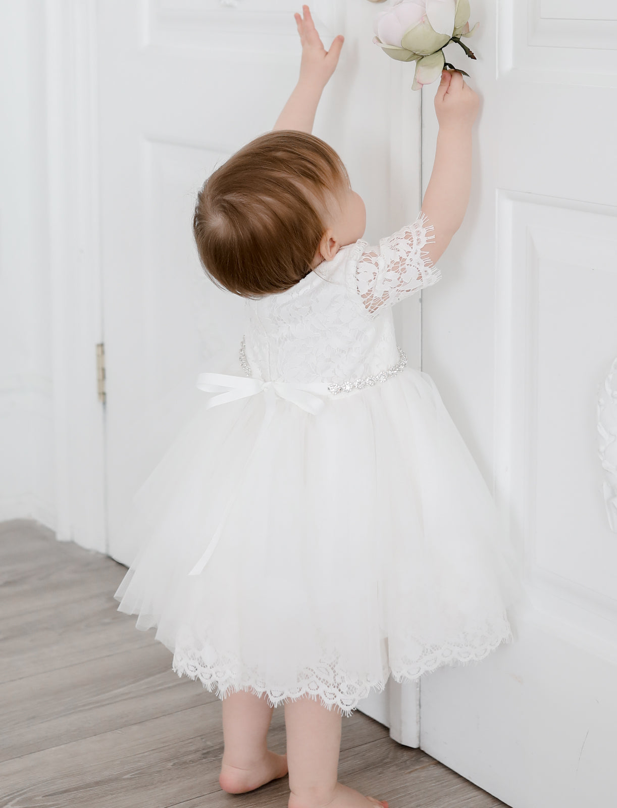 Teter Warm Couture Lace Tulle Baby Christening Baptism Dress