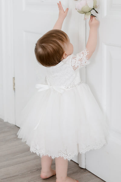Teter Warm Couture Lace Tulle Baby Christening Baptism Dress
