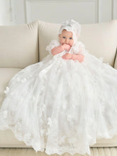 Adalynn Butterfly Lace Christening Gown for Baby Girls