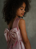 Maribel Teter Warm Girls Blush Pink Bow Party Dress