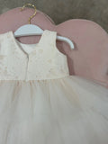 Annelise Rose Pale Pink Lace & Tulle Baby Dress