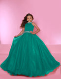 Sugar Kayne Girls Pageant Dress with Rhinestone Trim