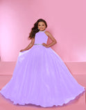 Sugar Kayne Girls Pageant Dress with Rhinestone Trim