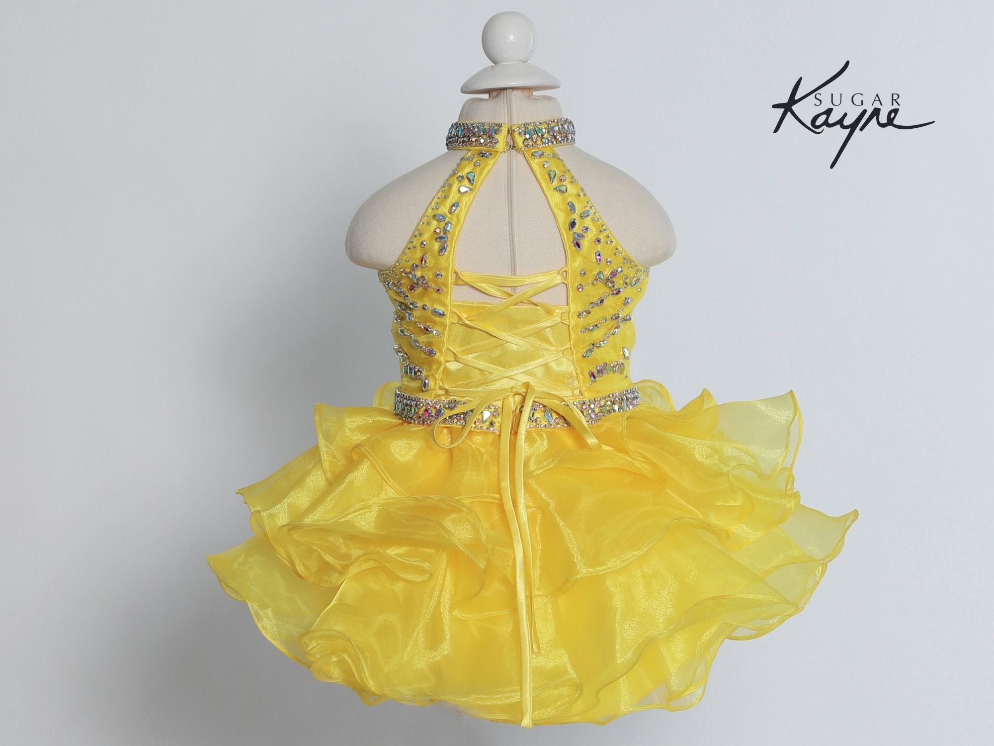 Sugar Kayne By Johnathan Kayne Little Girls Beaded Cupcake Pageant Dress