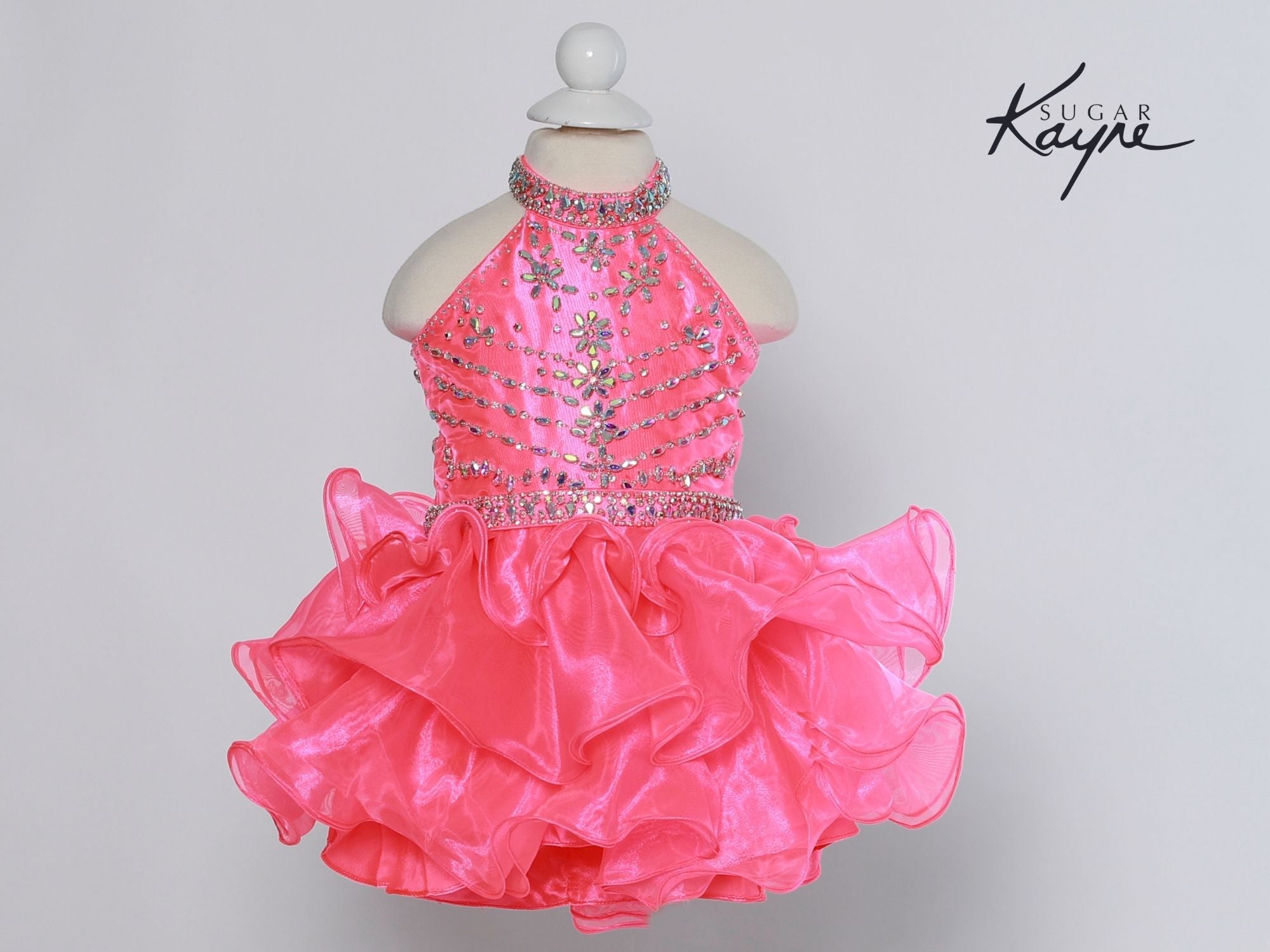 Sugar Kayne By Johnathan Kayne Little Girls Beaded Cupcake Pageant Dress