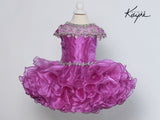 Sugar Kayne Girls Amazing Winner Organza Ruffled Cupcake Pageant Dress
