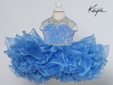 C208 - Sugar Kayne Kids Cupcake Pageant Dress Ruffled Skirt