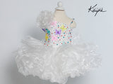 Sugar Kayne FashionistaPageant Party Cupcake Ruffled One Shoulder Dress