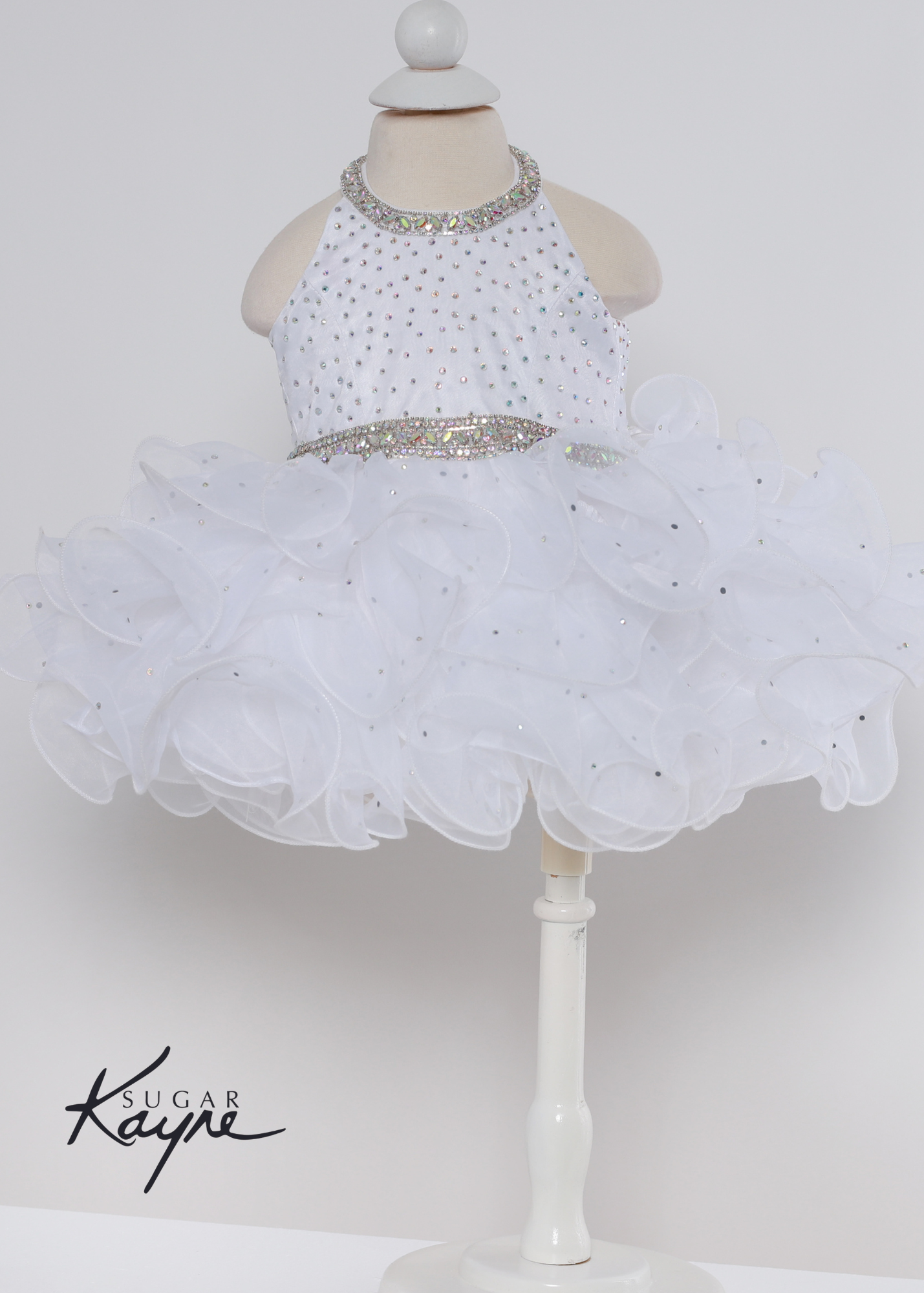 Sugar Kayne Organza Cupcake Pageant Birthday Party Ruffled Dress