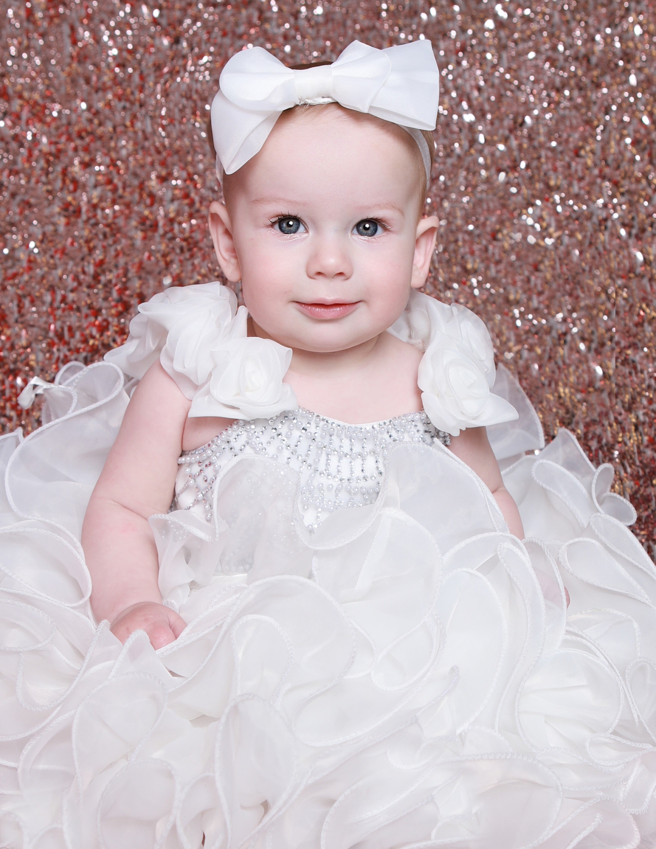 beauty pageant dresses for babies Sugar Kayne Baby & Toddler Cupcake Dress White / 5T blue sequin knit dress or performances COLOR:Tan Long Satin Slit Bridesmaid