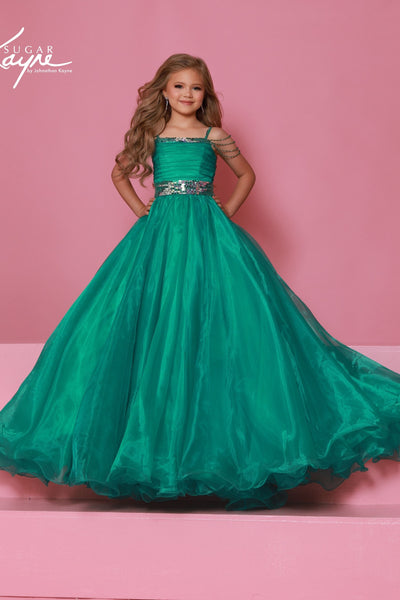 Sugar Kayne Girls Pageant Ballgown | Luxury Sparkle Dress