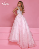 Girls Pageant Ball Gown with Beaded Bodice | Sugar Kayne