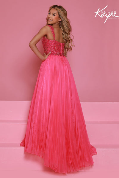 Sugar Kayne Girls Pageant Dress | Sparkle Pleated Ball Gown