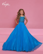 Sugar Kayne Girls Pageant Dress | Sparkle Pleated Ball Gown