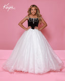 Sugar Kayne Girls Pageant Dress – Beaded Bodice Ballgown